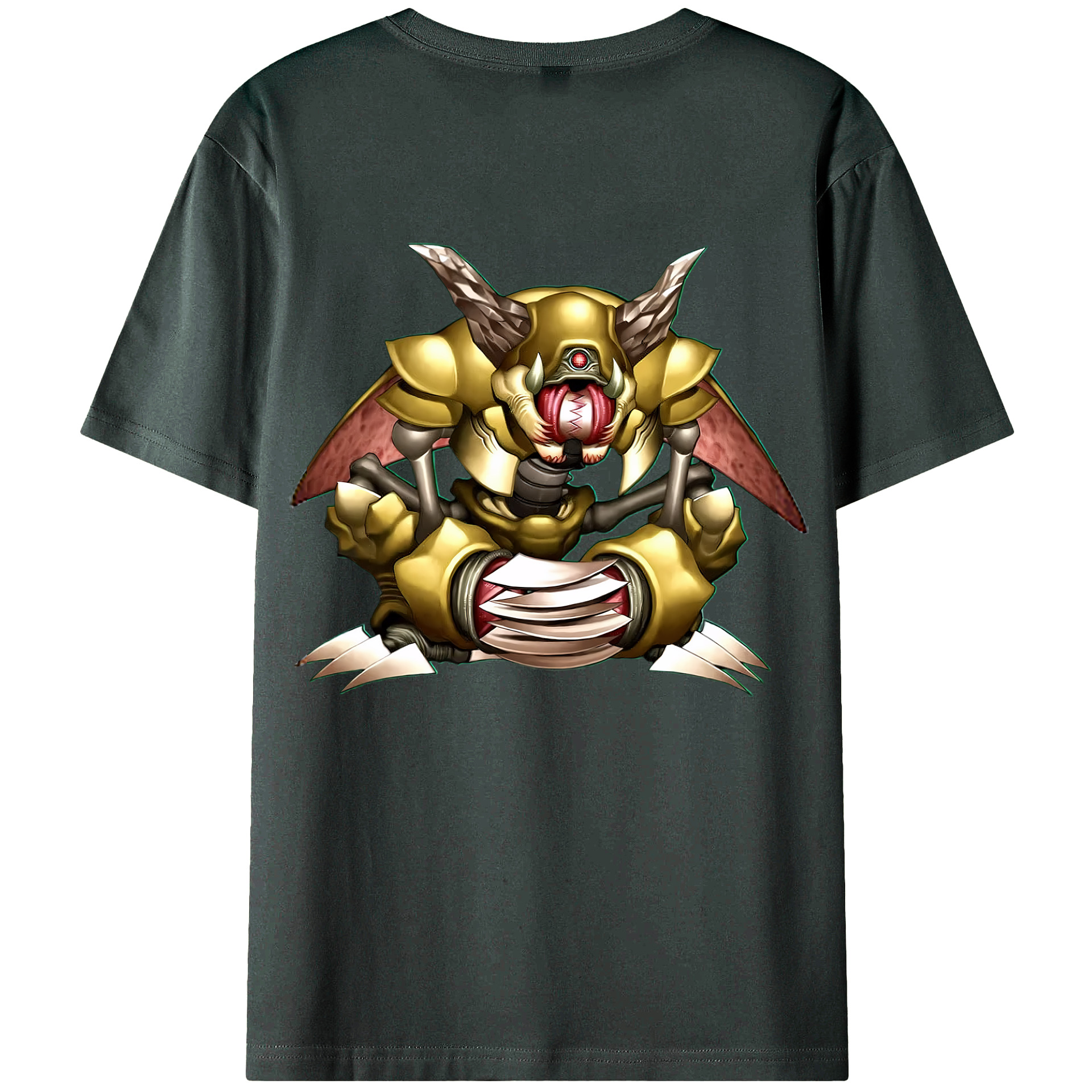 （画像用） 遊☆戯☆王 Yu-Gi-Oh! 綿100％ メンズ半袖Tシャツ（バックプリント） 通気性